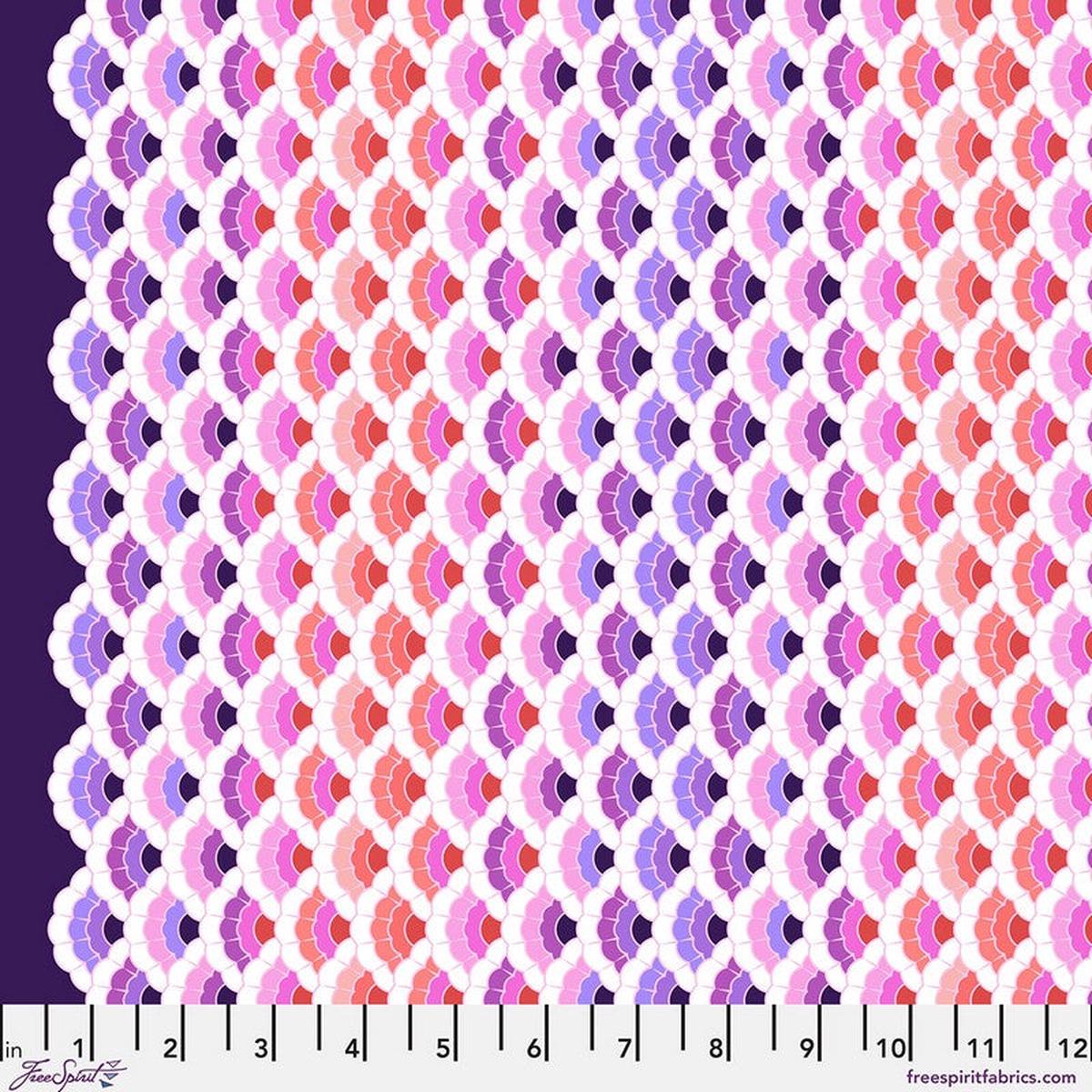 Floral Reef - Aquatic Lace in Ultraviolet - Tula Pink - Free Spirit