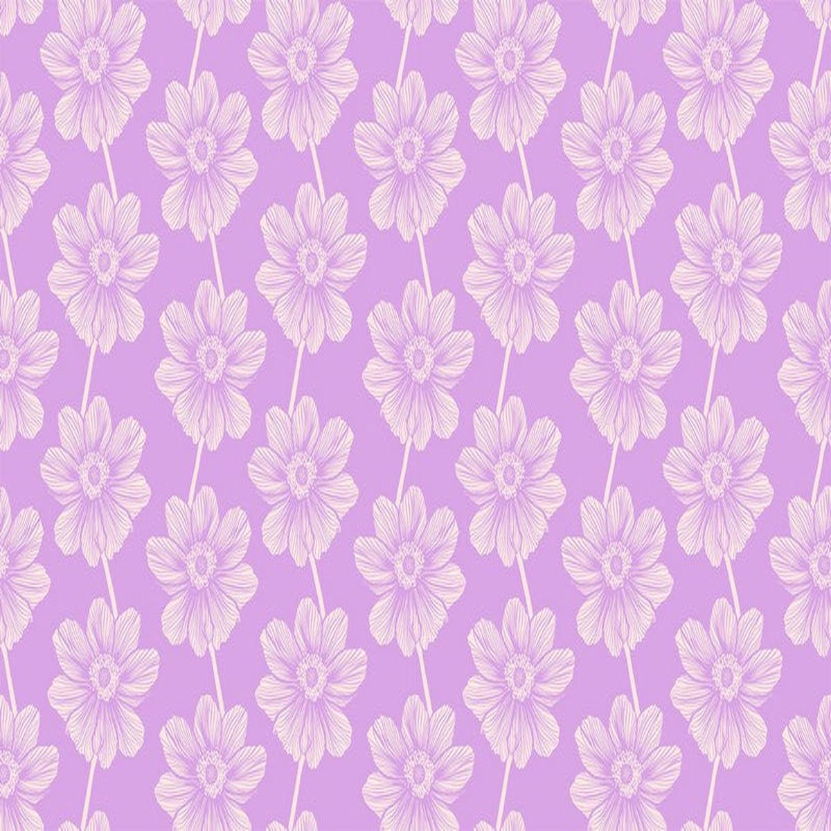 Indelible - Anemone in Lilac - Anna Maria Textiles (Northcott)