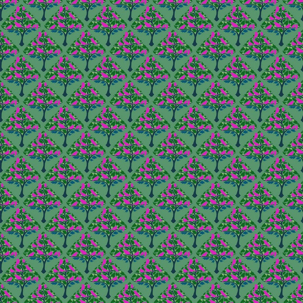 Mosaic Menagerie - Ornaments in Meadow - Anna Maria Textiles (Northcott) (Pre-order: Dec 2026)
