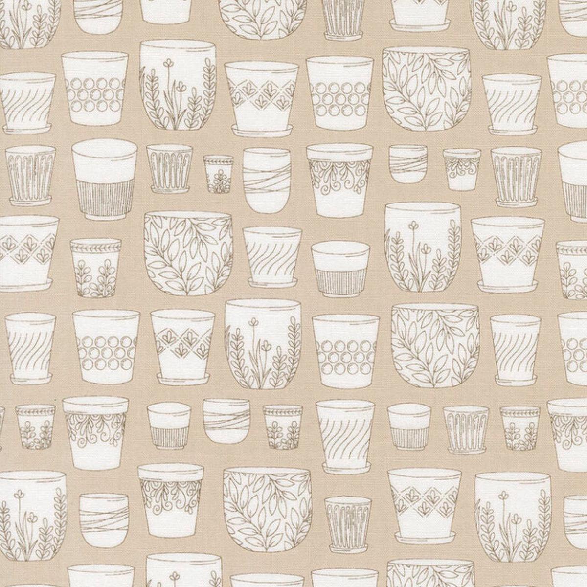 Potted - Pebble - Kiley's Quilt Room - Moda 26141-22