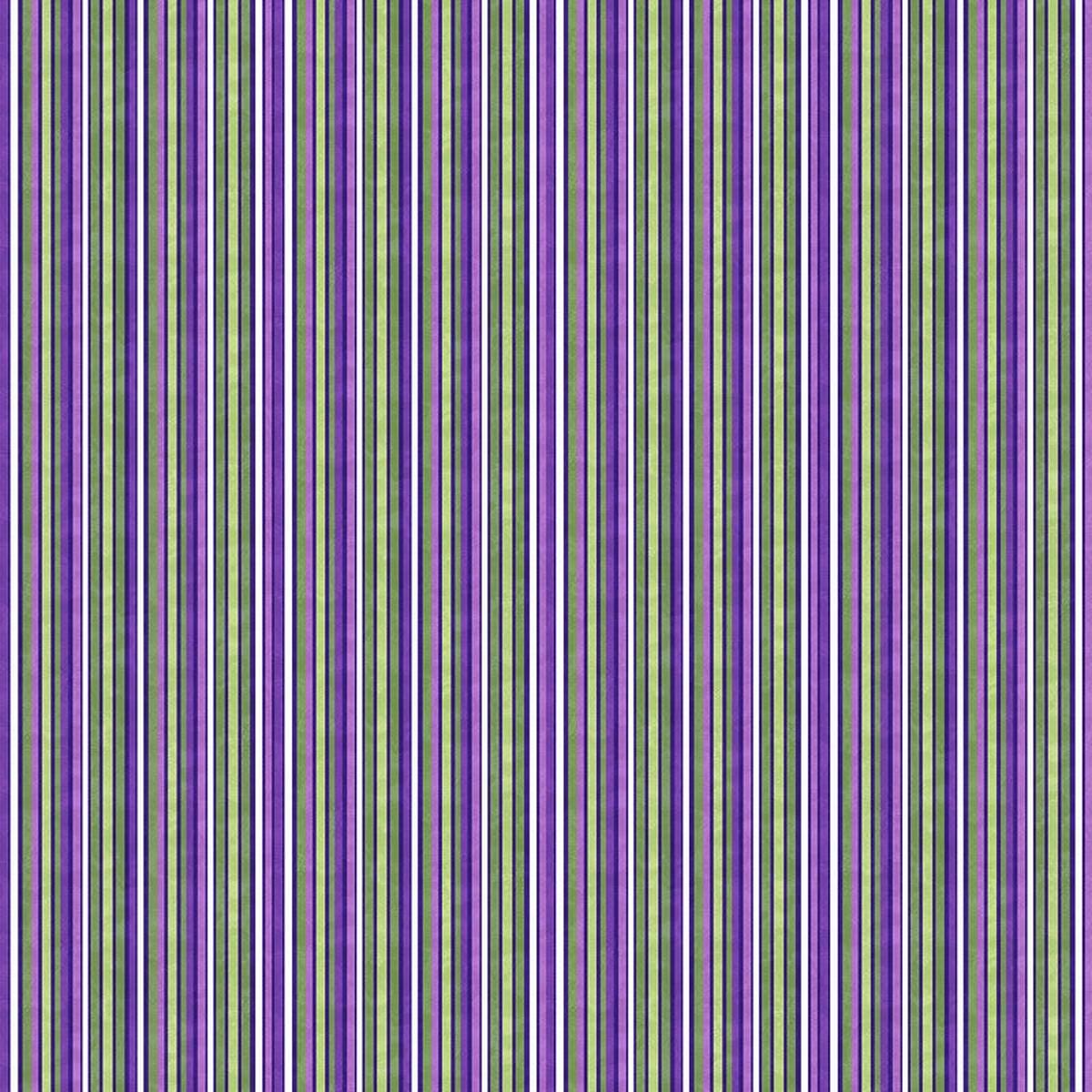 Tulip Garden - Plain Stripe in White - Deborah Edwards - Northcott