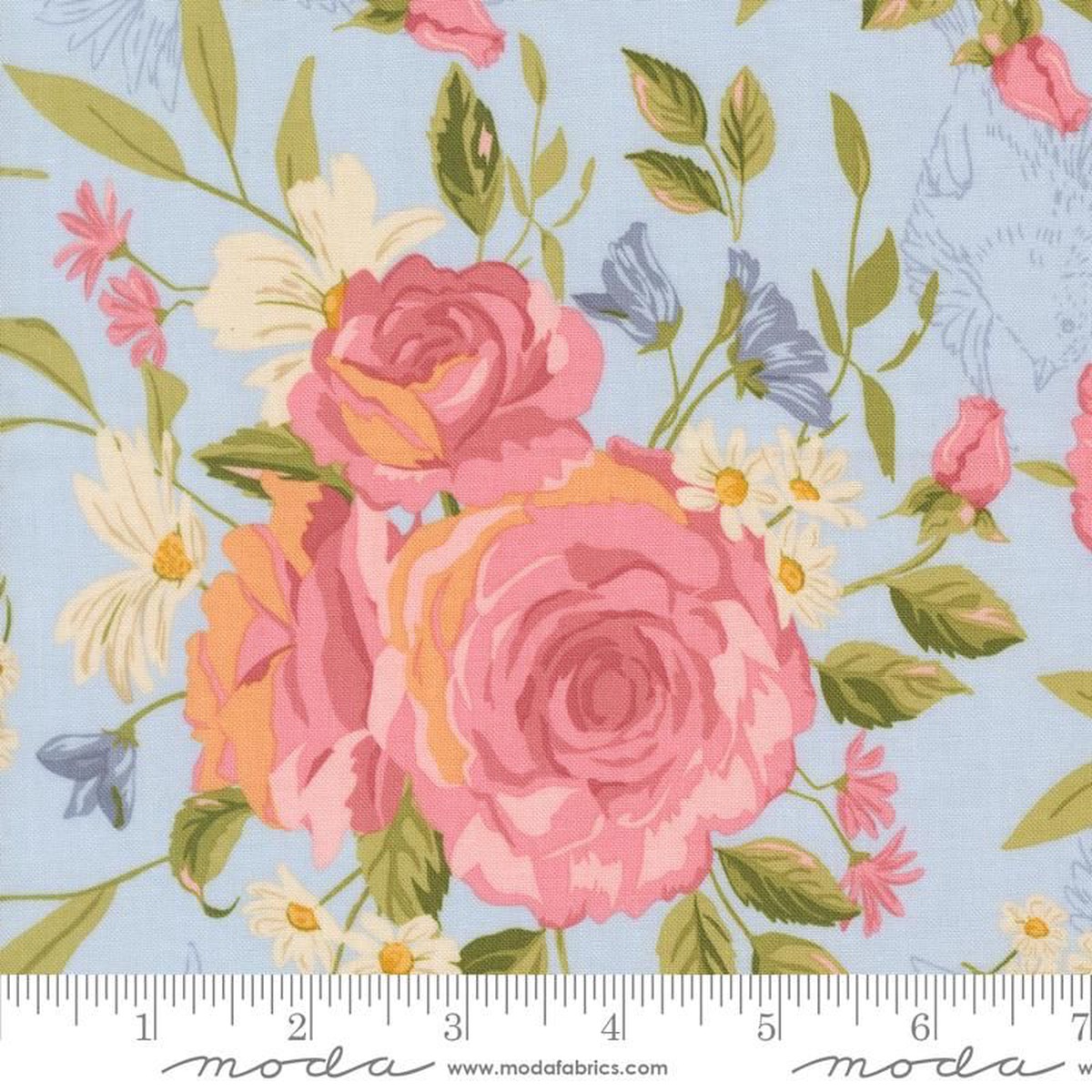 My Secret Garden - Grandma's Rose in Sky - Stacy Iest Hsu - Moda (Pre-order: Sept 2026)