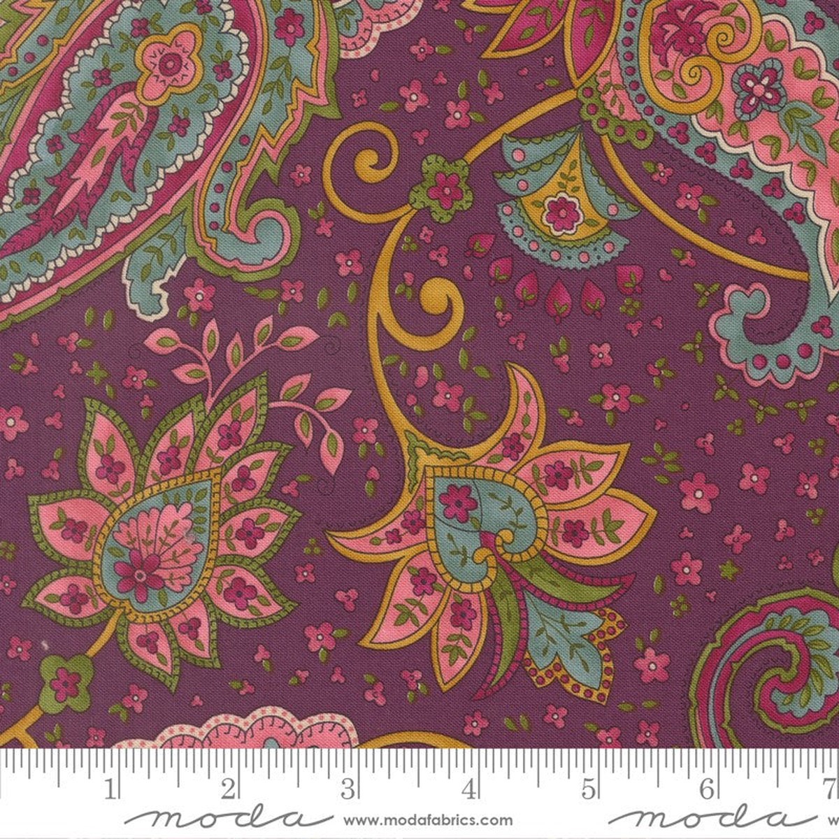Chelsea Garden 2026 - Posh Paisley in Plum - Moda