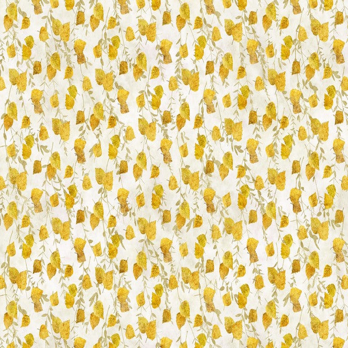 Evening Song - Birch Leaves in Beige - Linda Ludovico - Northcott (Pre-order: Jan 2027)