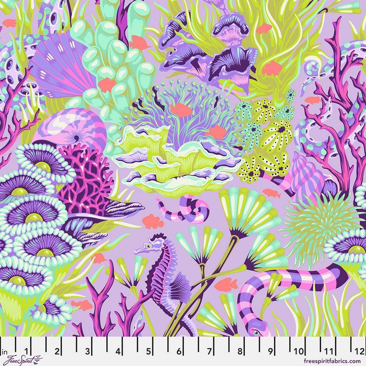 Floral Reef - Reef What You Want in Ultraviolet - Tula Pink - Free Spirit