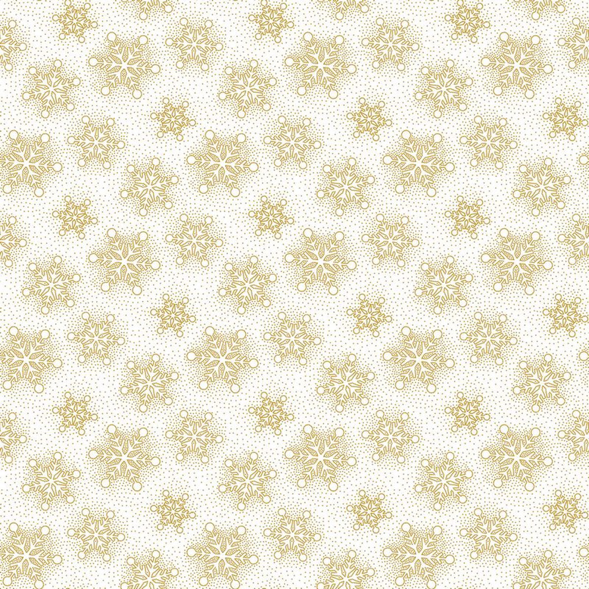 Oh Christmas Tree - Snowflakes in White METALLIC - Deborah Edwards - Northcott (Pre-order: Sept 2026)