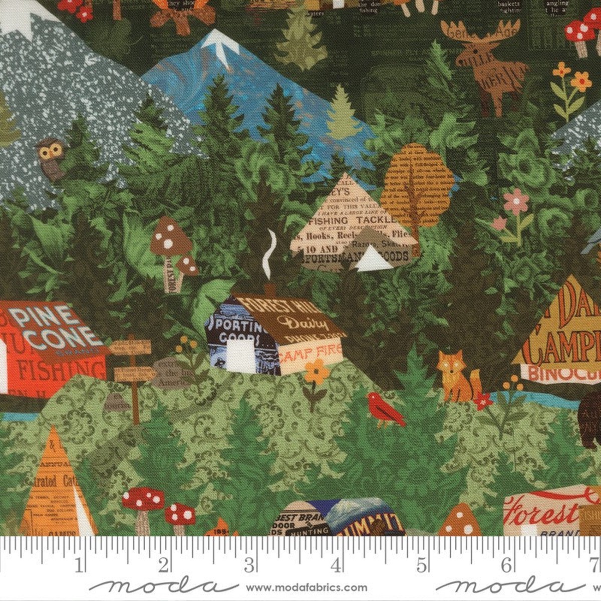 Paper Trails - Main in Grass - Cathe Holden - Moda (Pre-order: Dec 2026)