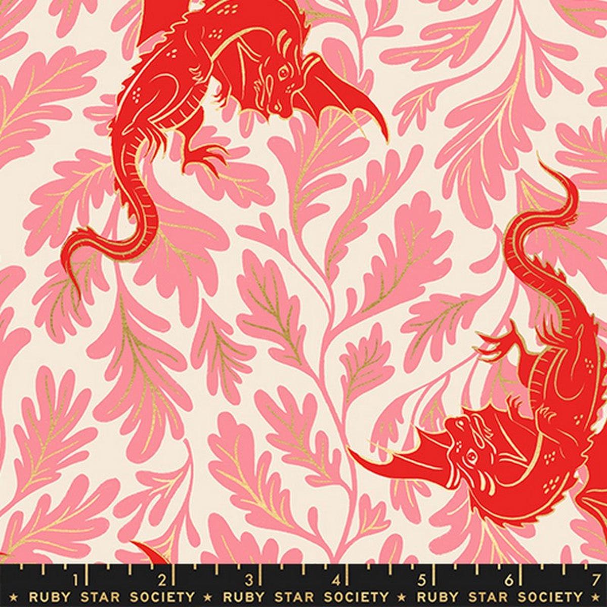 Fire Glow - METALLIC Dragon Lair in Dark Ruby - Sarah Watts - Ruby Star Society