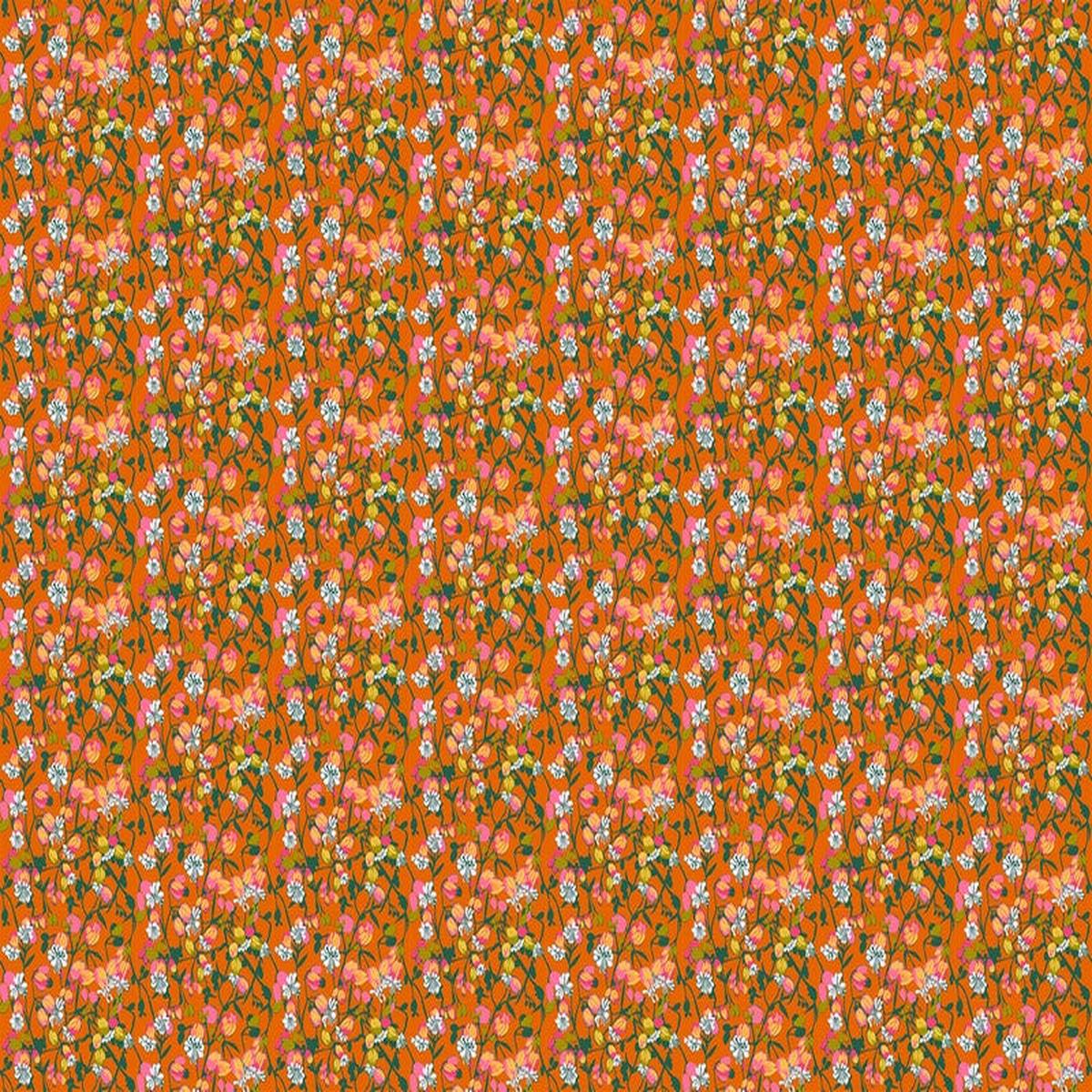 Jumpstart - Silene in Tangerine - Anna Maria Textiles (Northcott)
