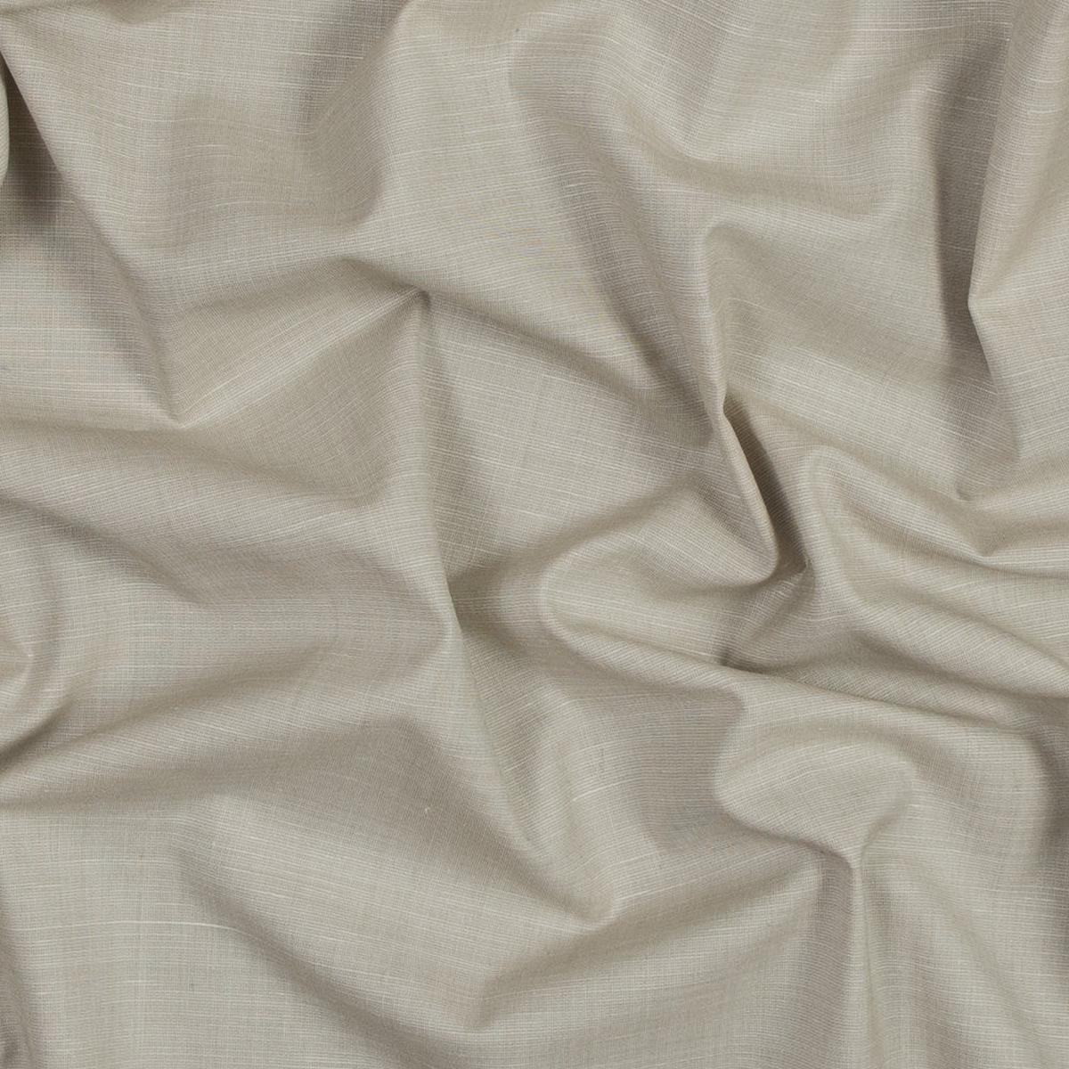 Italian Fog Beige Stretch Wool Blend