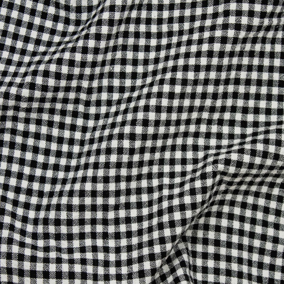 Organic (100% Cotton) Gingham (55") - Black - Telio