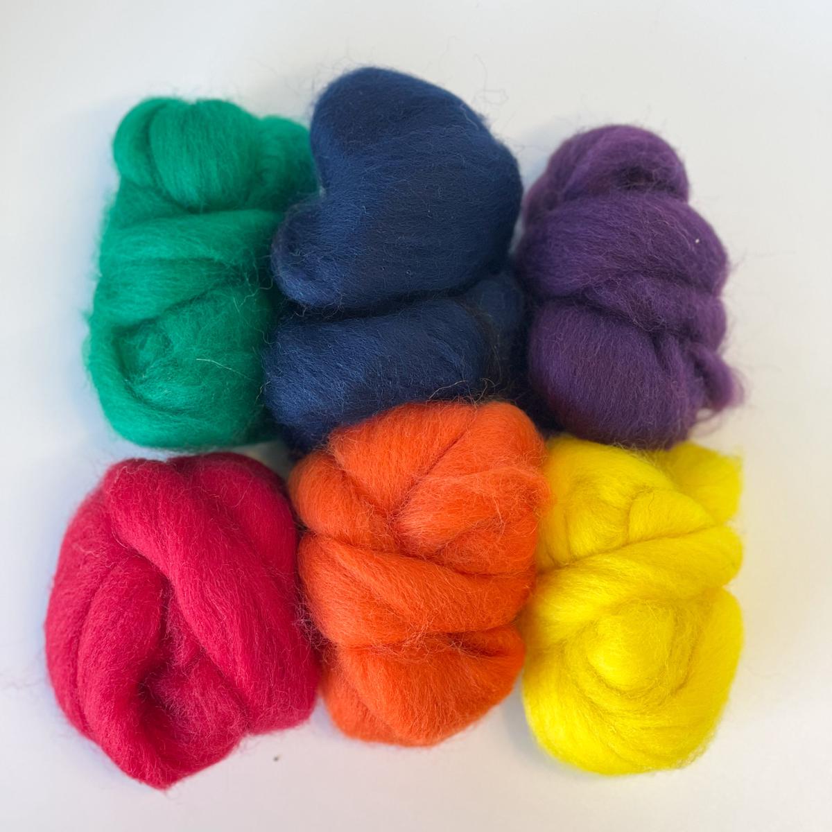 Colorful Roving Packs