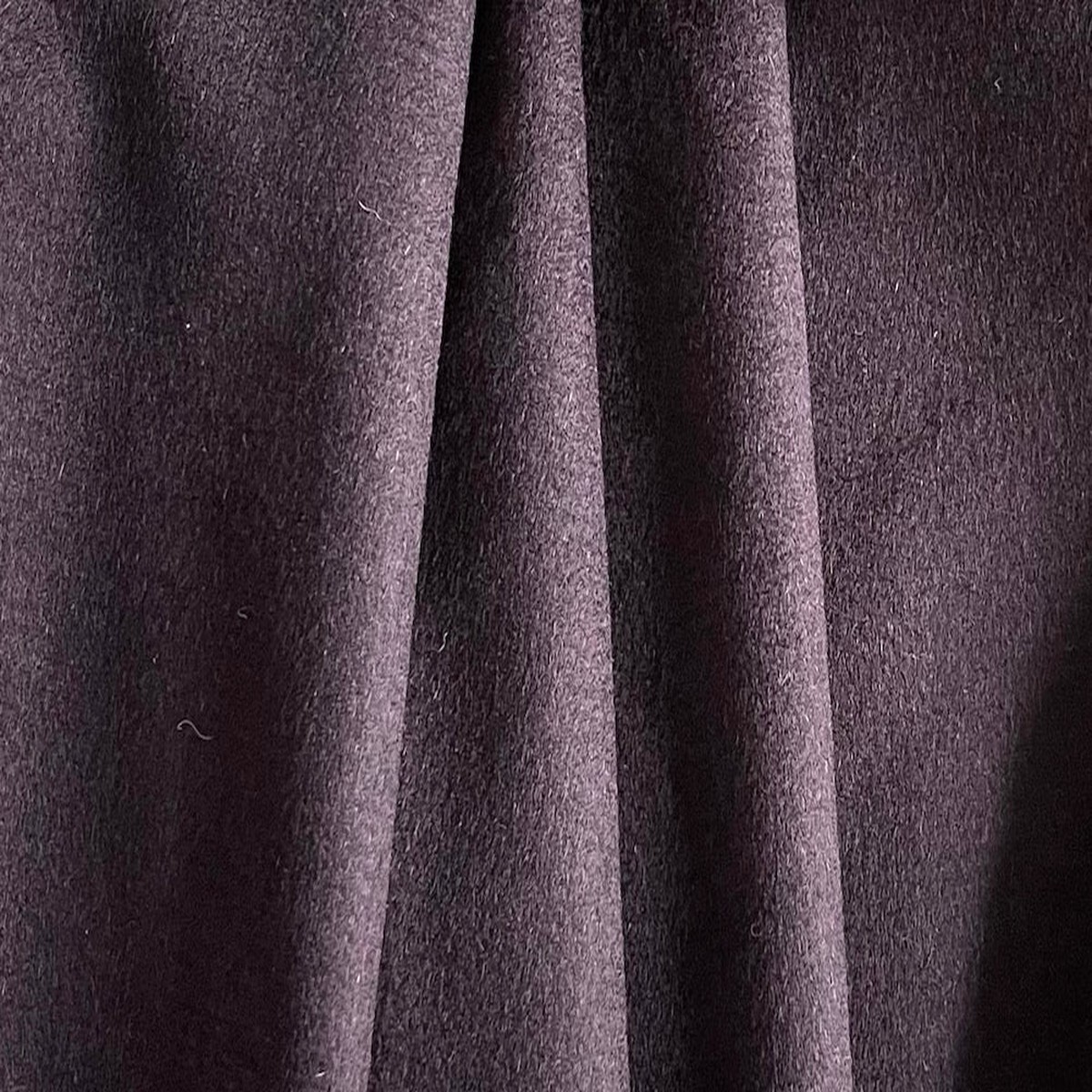 Moody Amethyst & BlackAngora Blend Coating (Made in Italy)