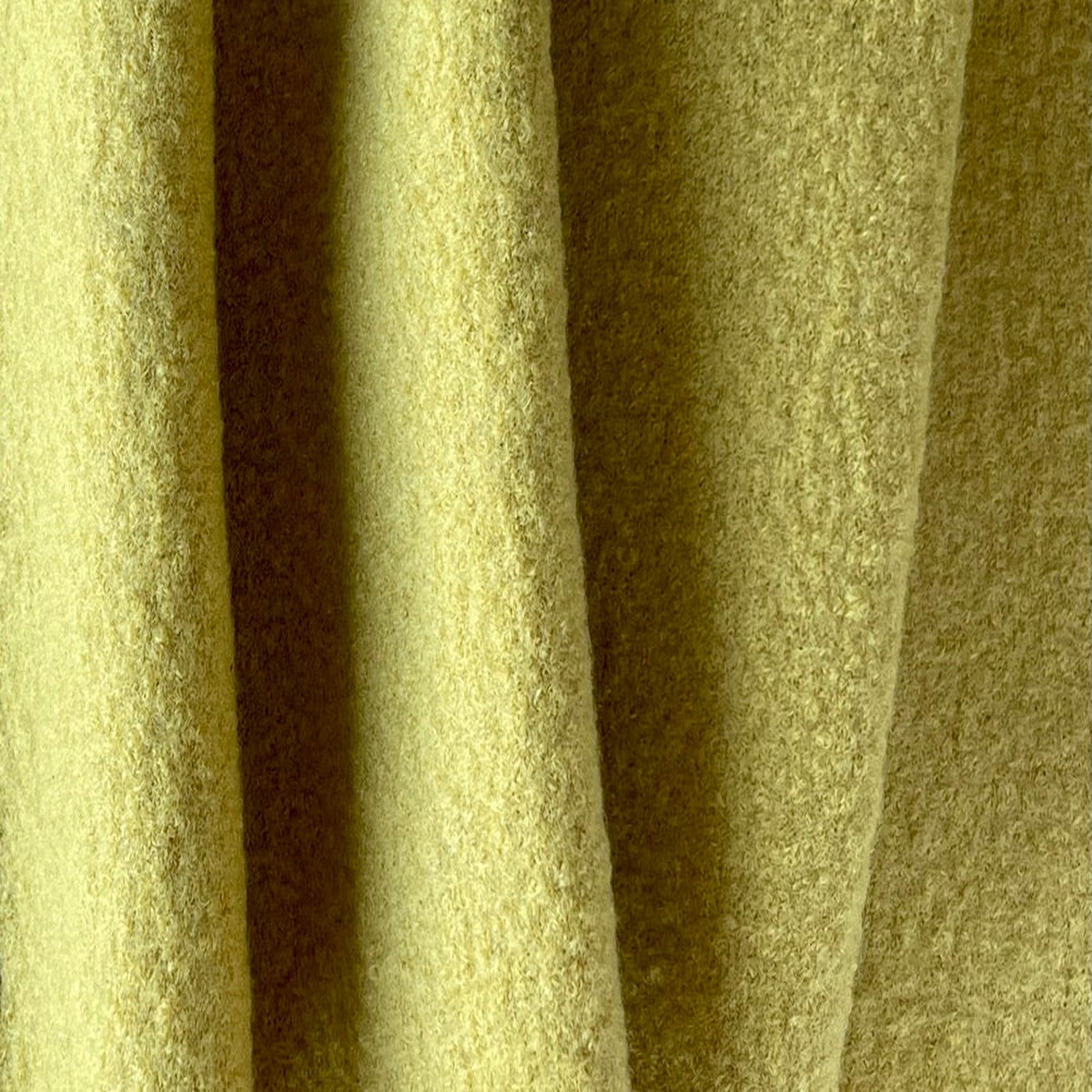 PaleDaffodil Yellow Boiled Wool Coating (Made in Germany)