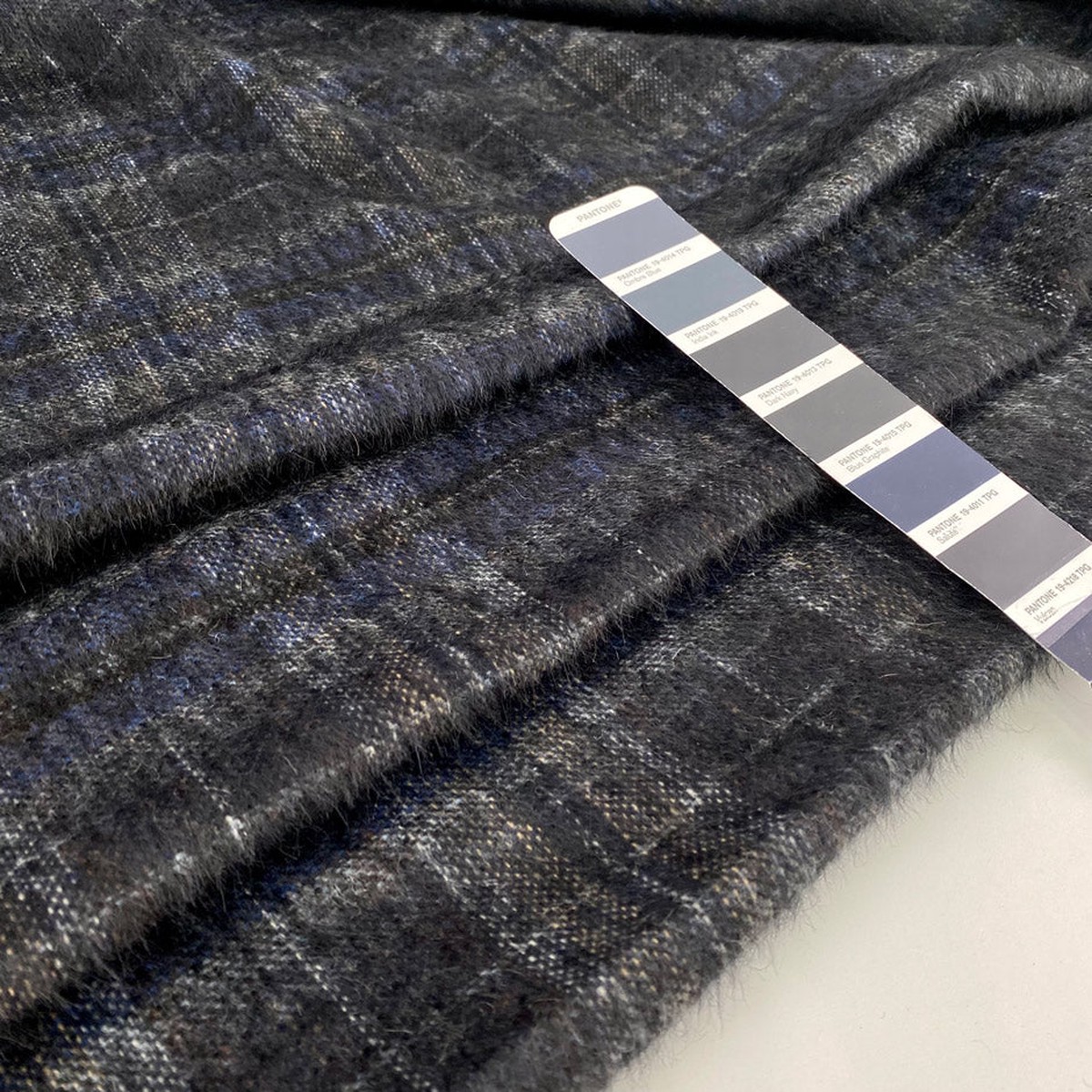 Square Heavy Blue Mohair Wool