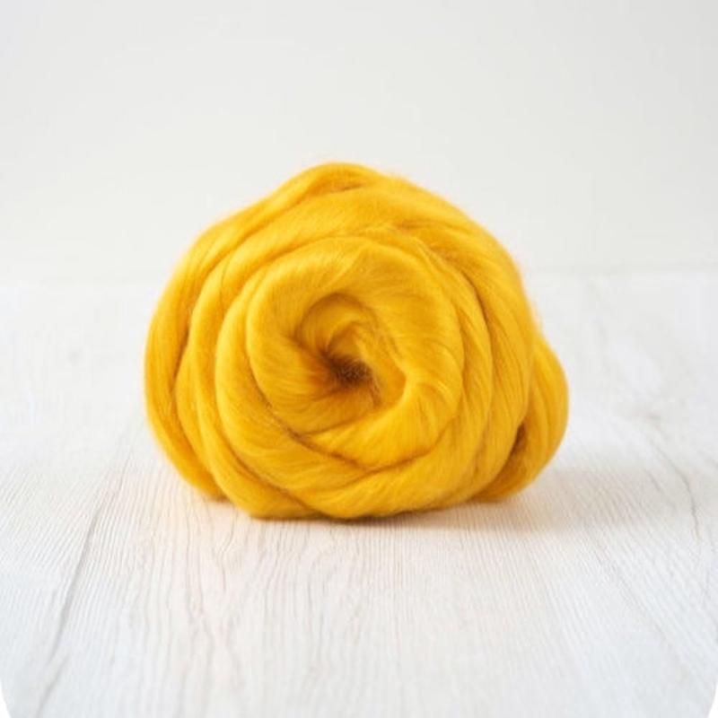 Viscose - Yolk - use for felting, doll/fairy hair, clothes