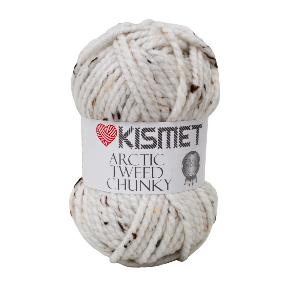 ARTIC TWEED CHUNKY 100G WHITE