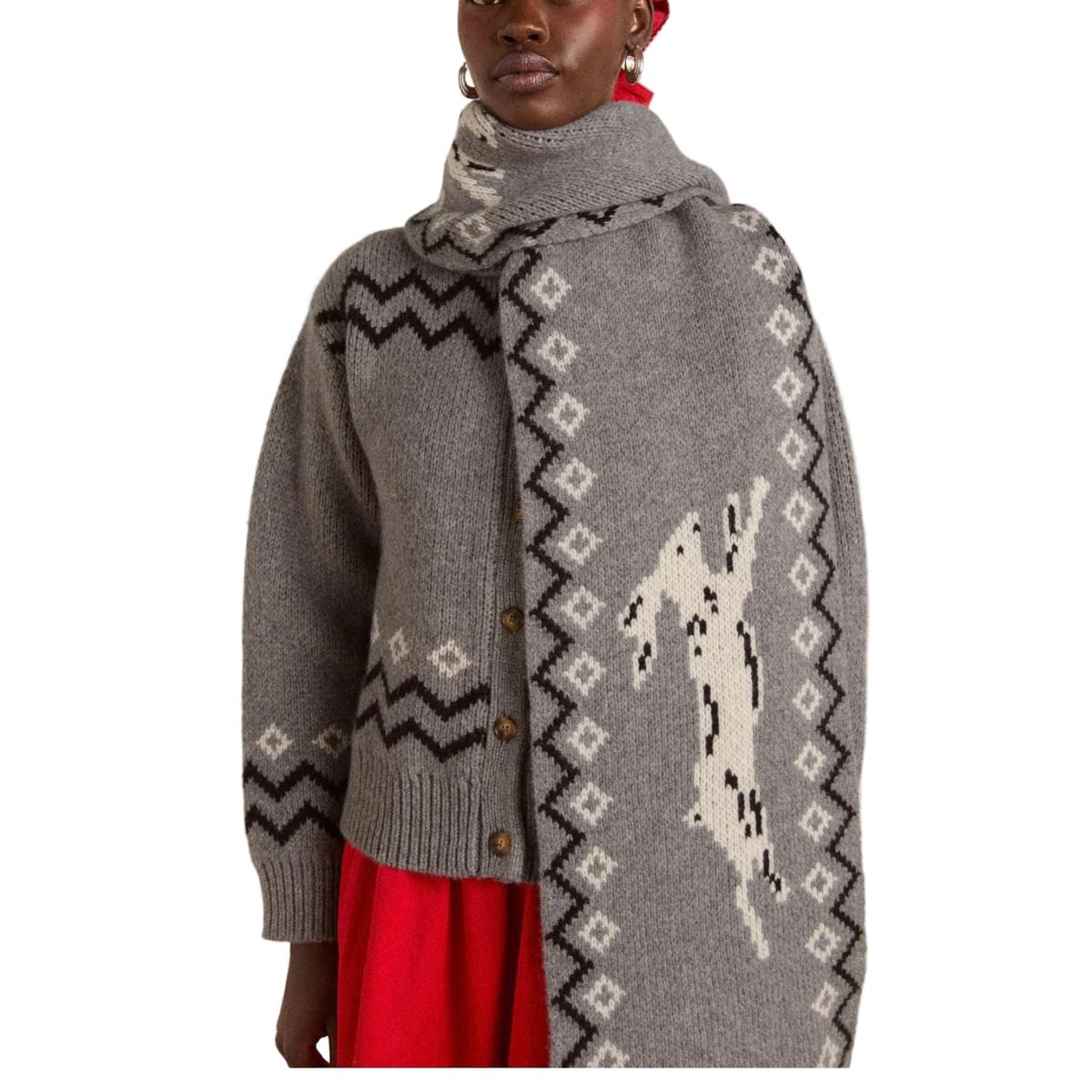 Cecily Scarf - Bunny Intarsia