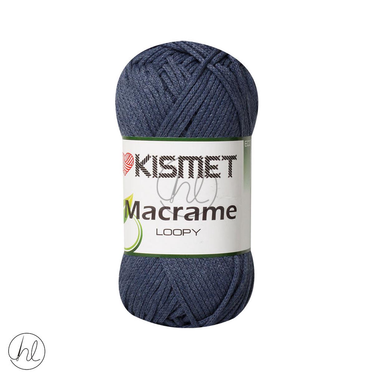 KISMET MACRAME LOOPY 200G DENIM BLUE