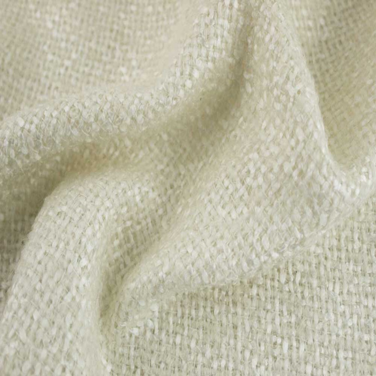 Luxurious Ivory Vanilla Mohair Blend Boucl (Made in Spain)