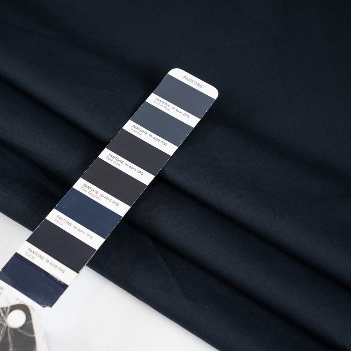 Midnight blue low stretch cotton