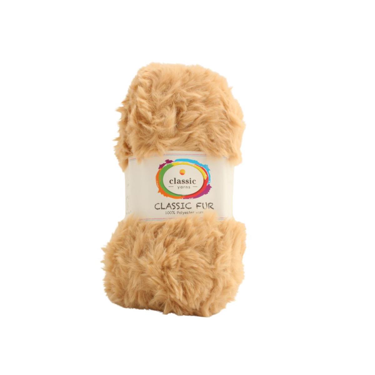 WOOL CLASSIC FUR PLAIN 100G BEIGE 12