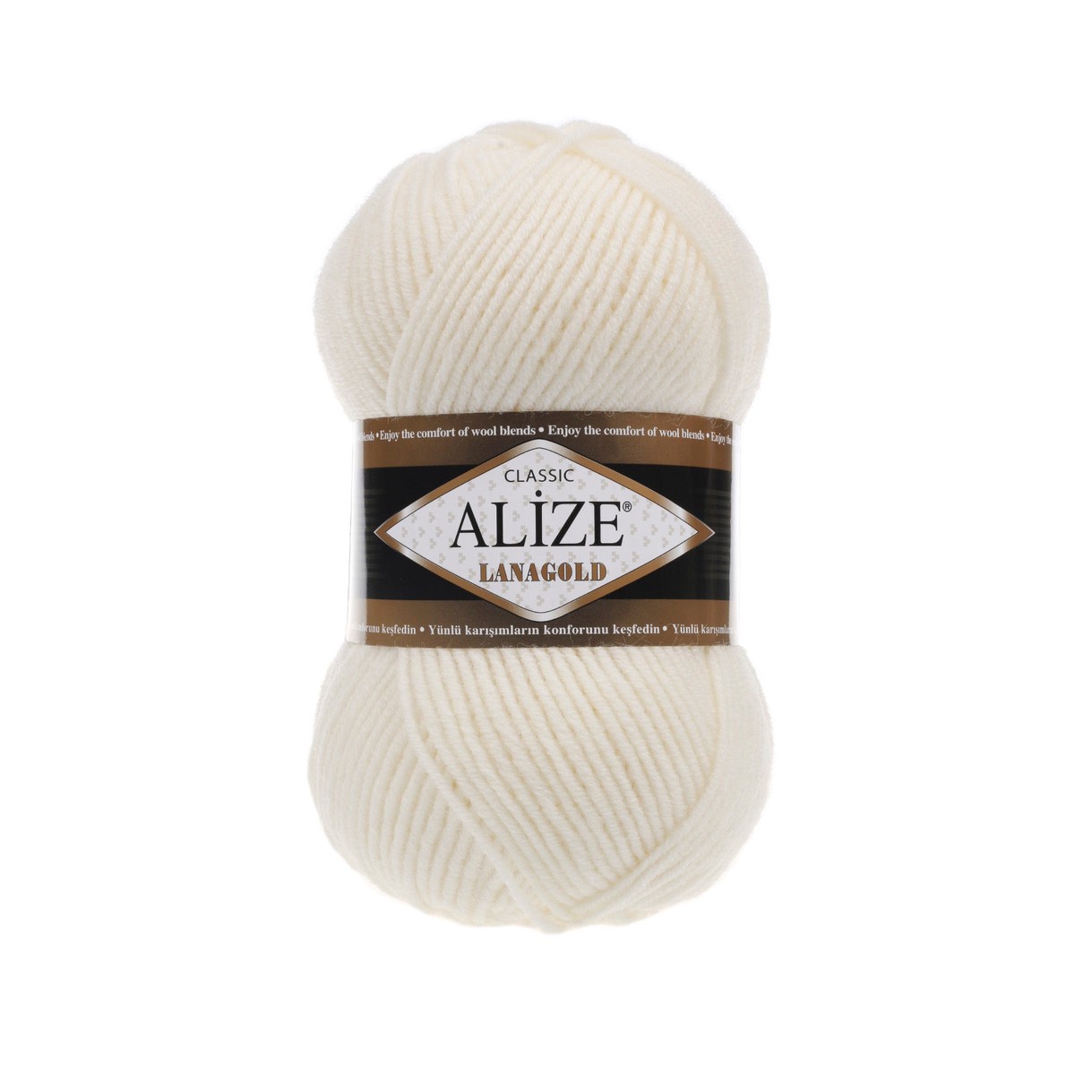 Alize Lanagold Classic Wool Yarn, Light Cream - 62