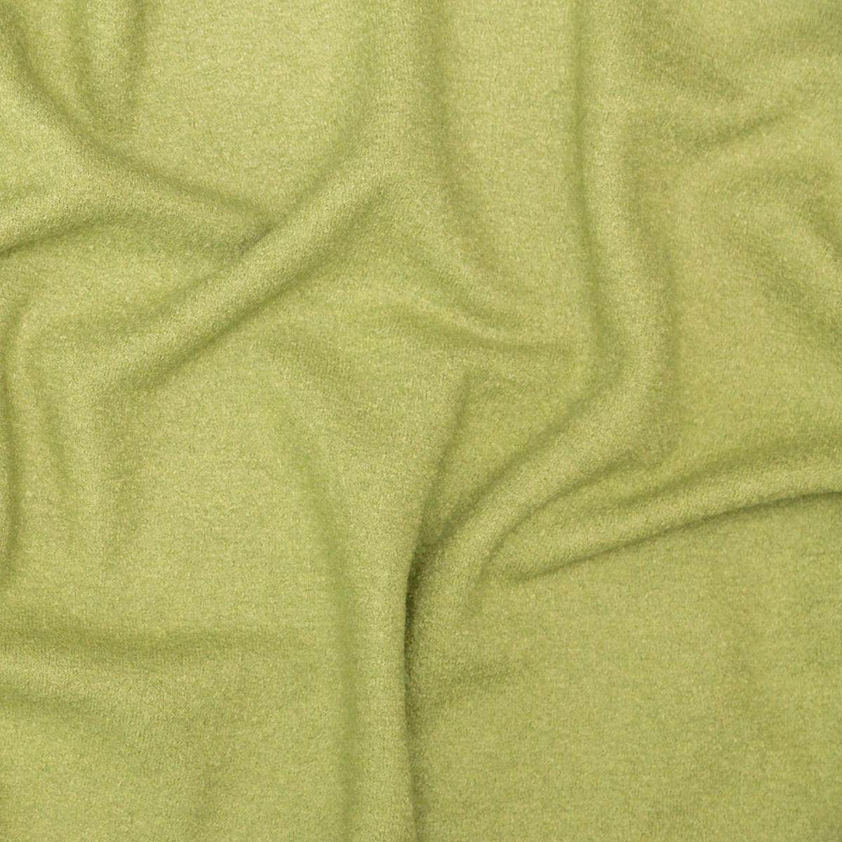 Boiled Wool Coating Fabric - Grass Green - Ketil Collection