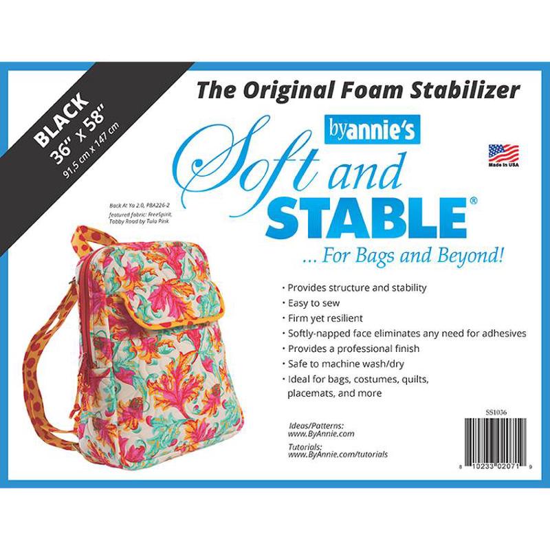 By Annie's Soft and Stable Black 36"X58" 100% Polyester Stablilizer BYA-SS1036