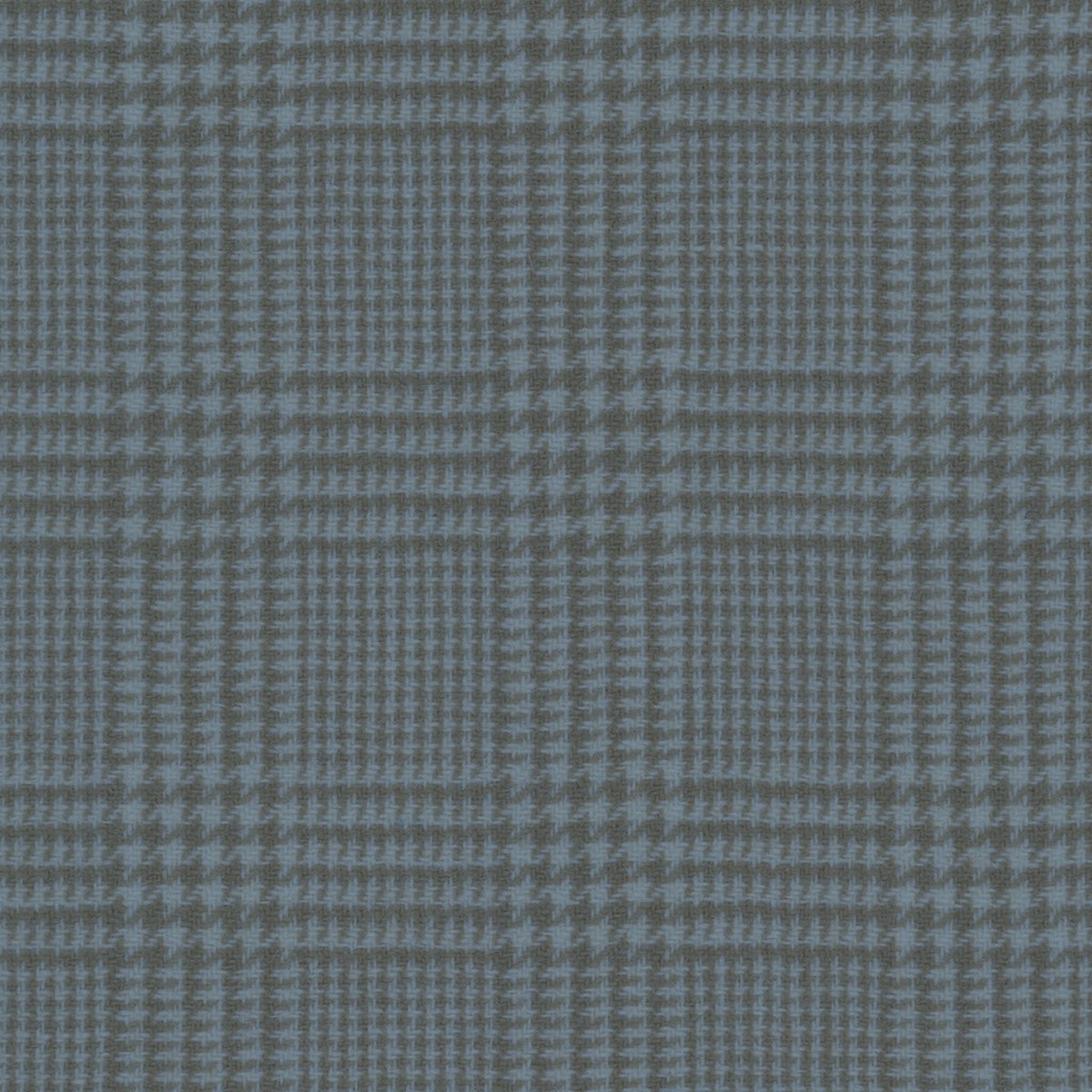 Hand Dyed Wool - Glen Check Powder Blue (Fat 1/8)