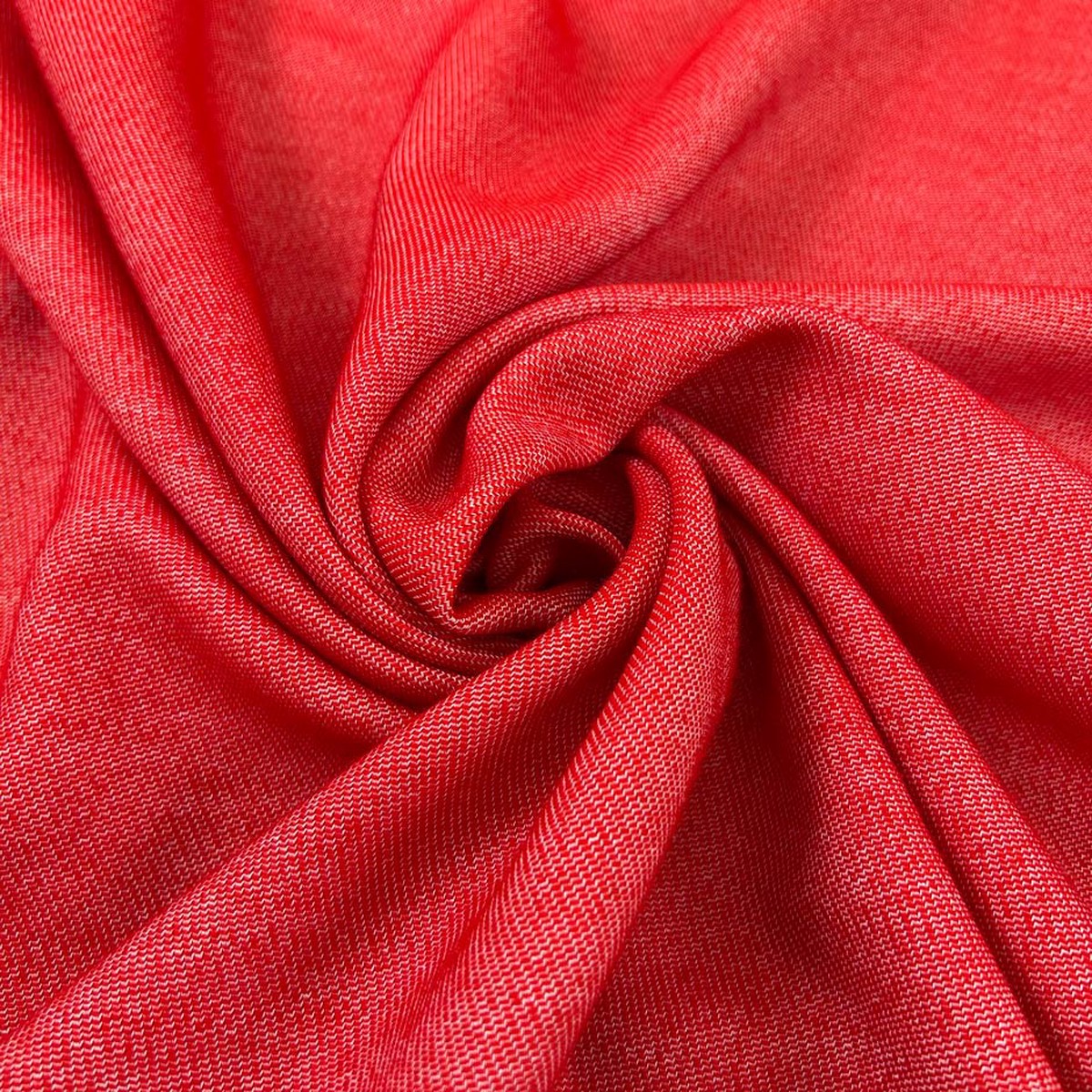 Red Based Wool With White Stripes