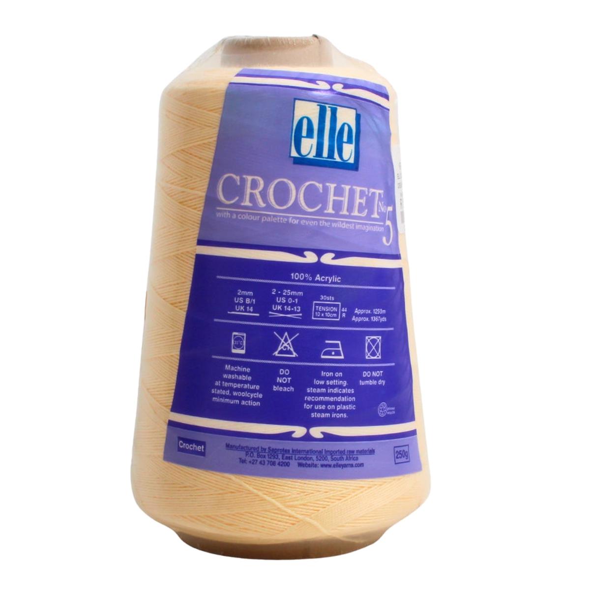 ELLE CROCHET NO.5 250G CREAM FRE