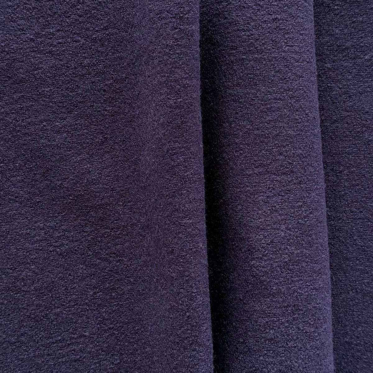 Mid-Weight Dusty Grape Boiled Wool Coating (Made in Italy)