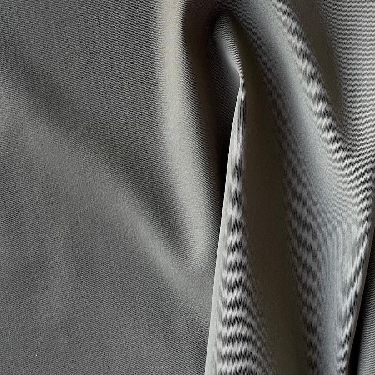 Olived Mushroom Stretch Wool Twill Gabardine