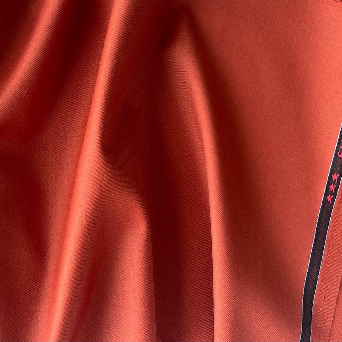 Autumnal Spiced Rust Selvedged 150s Wool Suiting (Made in Italy)