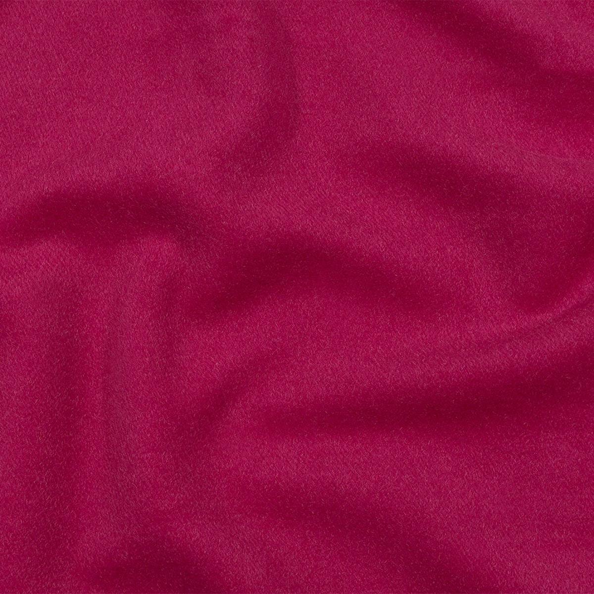 Balenciaga Italian Magenta Brushed Blended Camel Hair Twill Coating