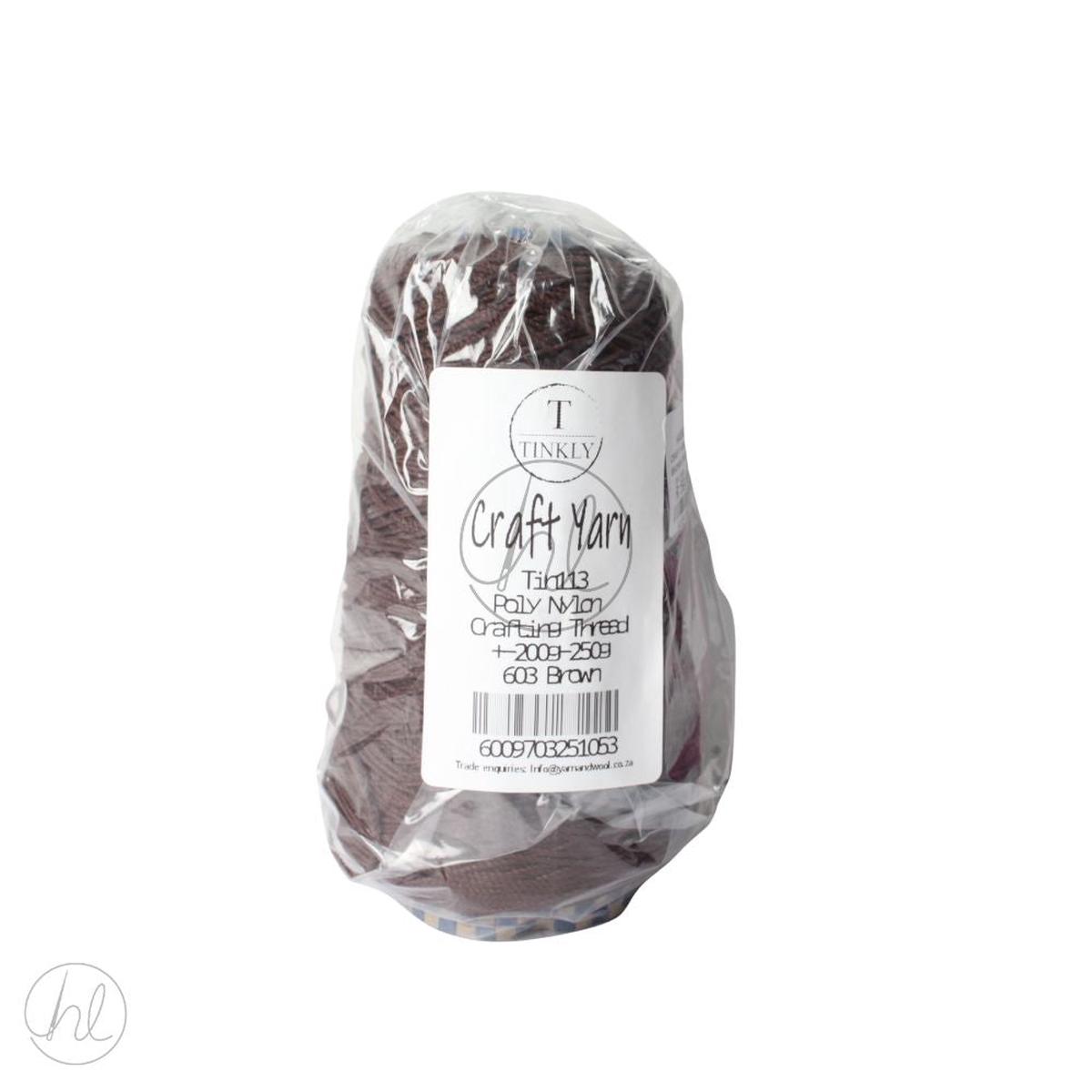 CRAFT YARN NYLON 200G BROWN FREE 1