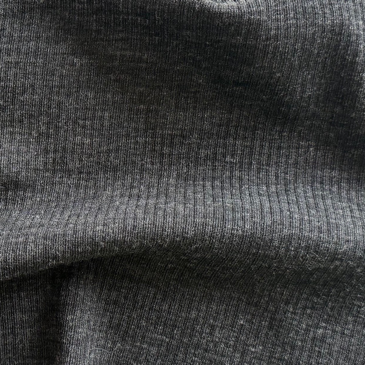 Lighter-Weight Porpoise Grey Ribbed Wool Knit (Made in Italy)