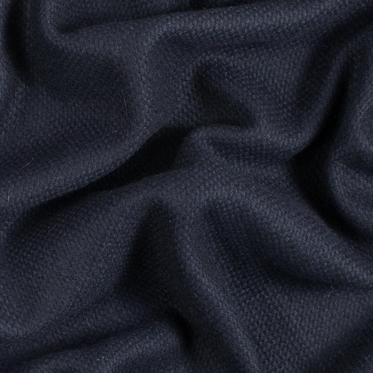 Midnight Navy Soft Blended Wool Woven