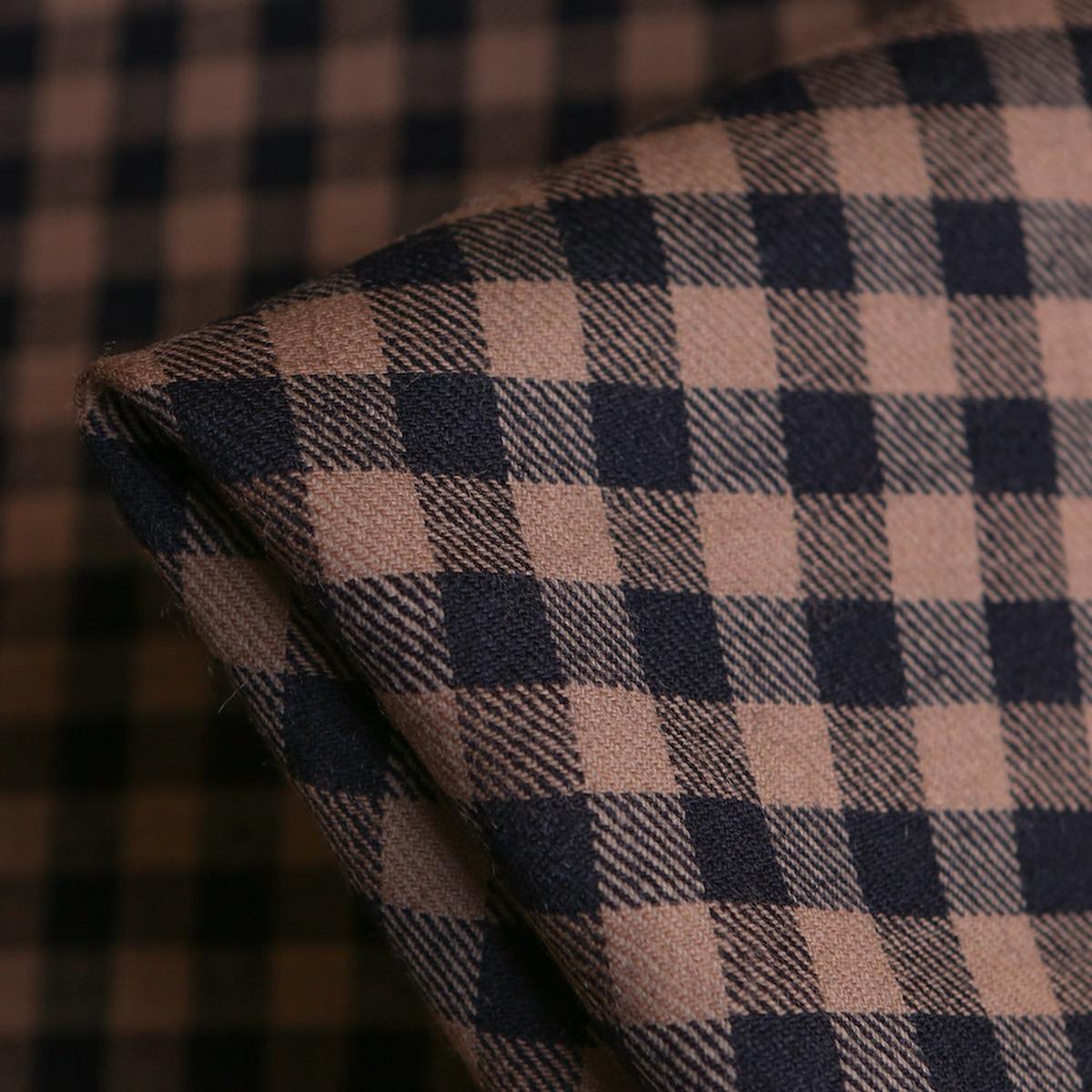 Solana Check Camel/Black Wool