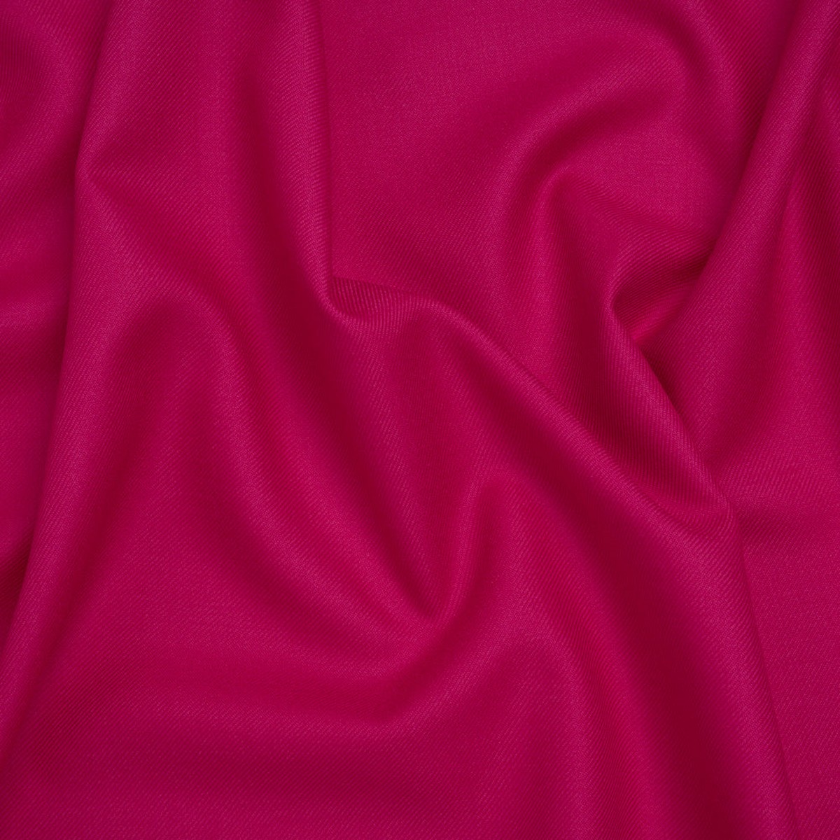 Virgin Merino Wool Twill Suiting Made in Italy - Cyclamen Pink