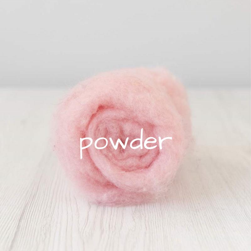 Carded Batting New Zealand Wool DHG 'Maori' Batt - Powder