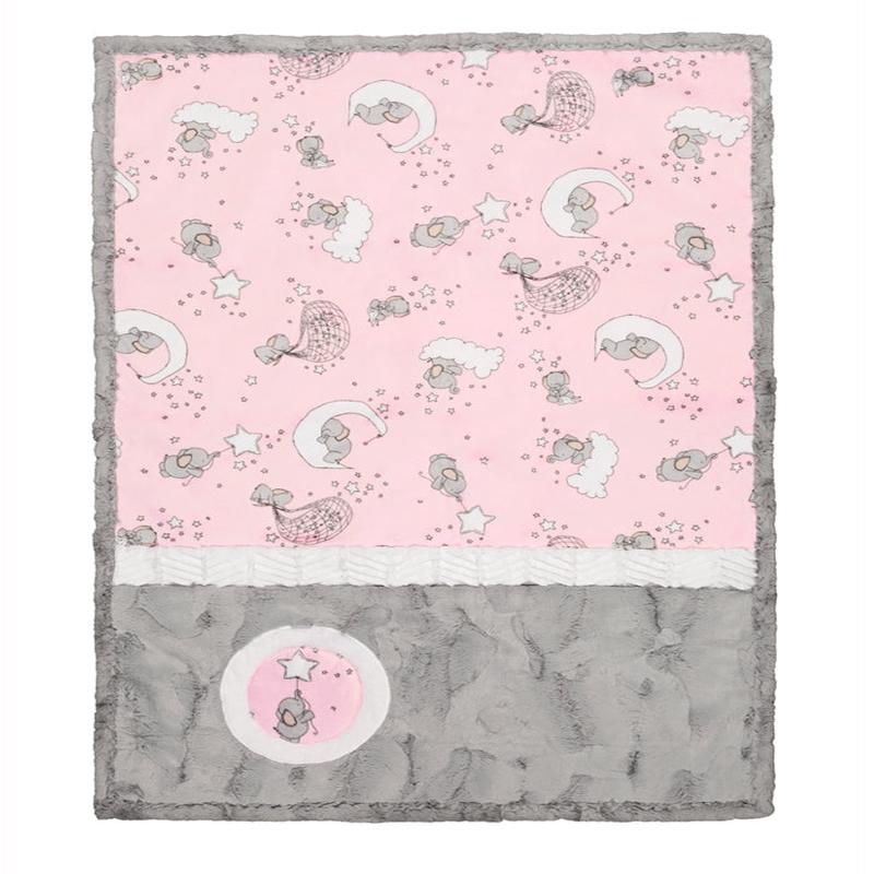 Lucky Star Blush Lullaby Quilt Kit 28"x41" Shannon Fabrics Polyester SF-cklullabyluckystarblush