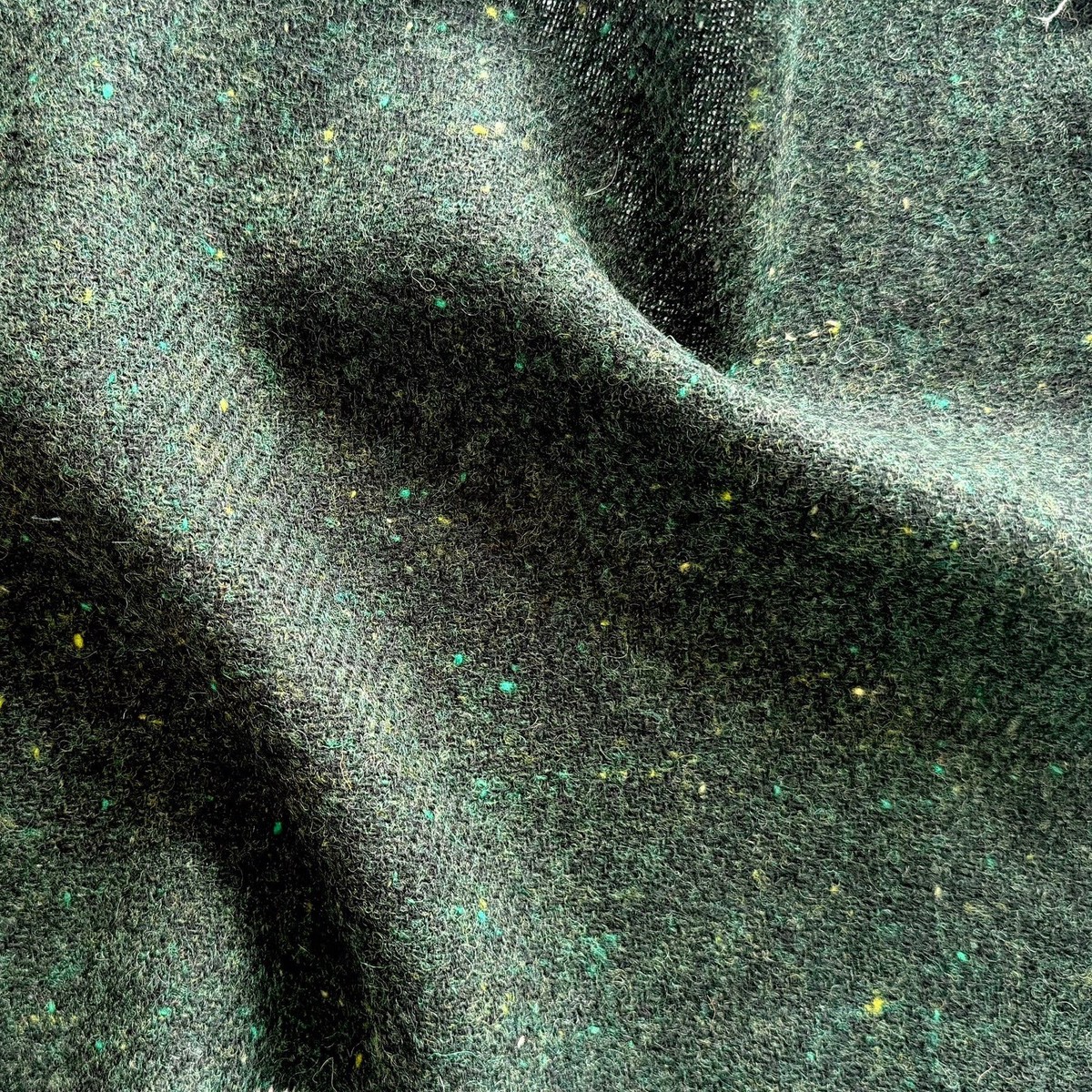 Mid-Weight Castleton Green Wool Tweed (Made in Italy)