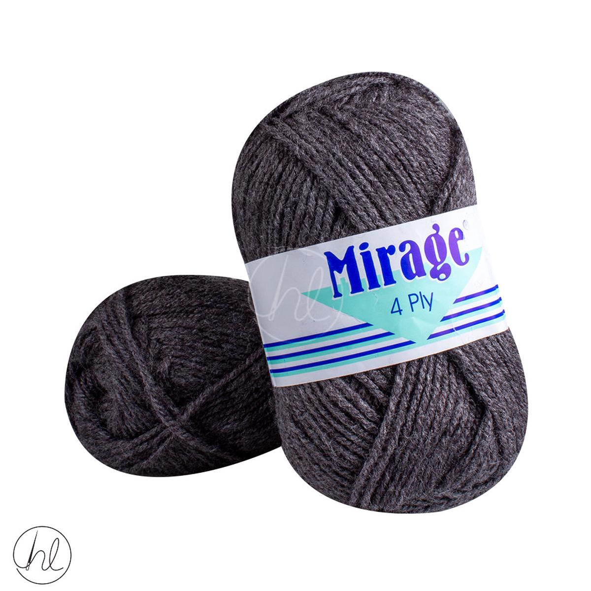 Mirage 4Ply Wool 25G SCHOOL GREY