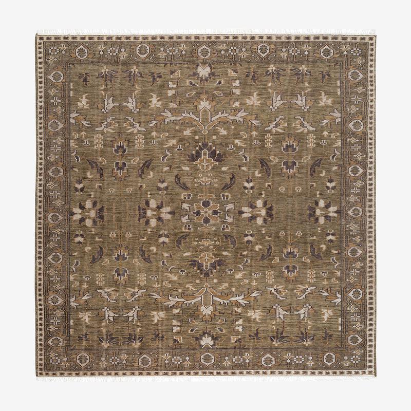Wayland Hand-Knotted Wool Rug (Green 8 X 10)