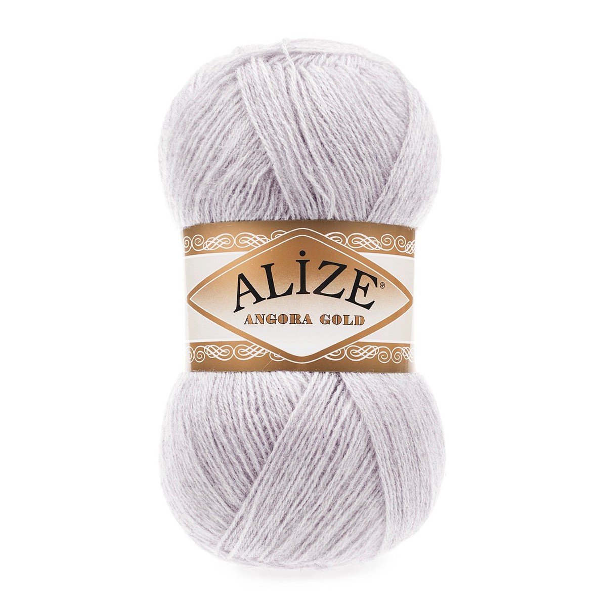 Alize Angora Gold Knitting Wool Yarn, Light Gray - 71