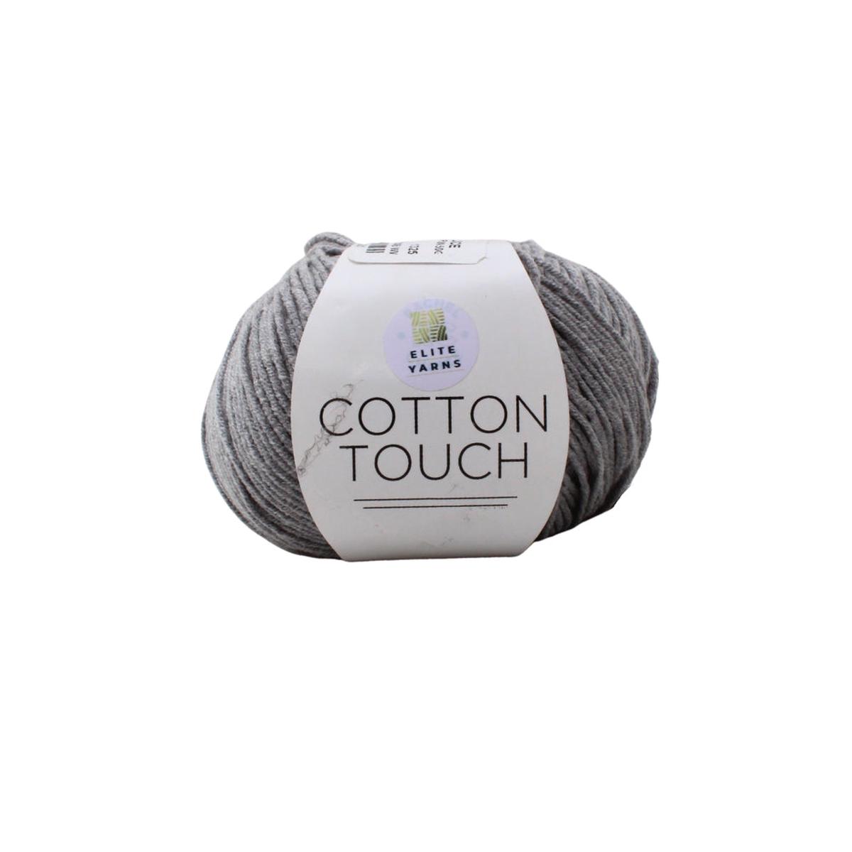 COTTON TOUCH PLAIN 50G D/GREY COL 1325