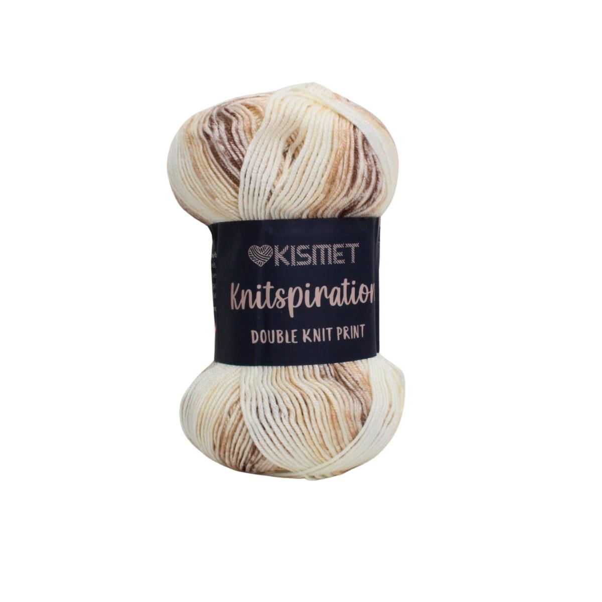 Knitspiration Double Knit Print 100g Cream A