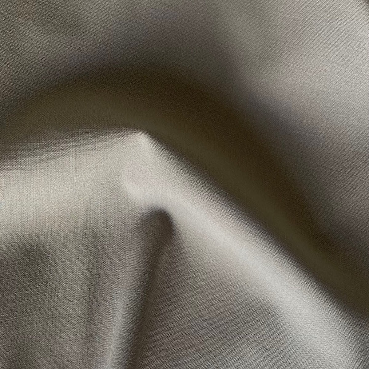 Mid-Weight Basic Khaki Stretch Wool Twill (Made in Italy)